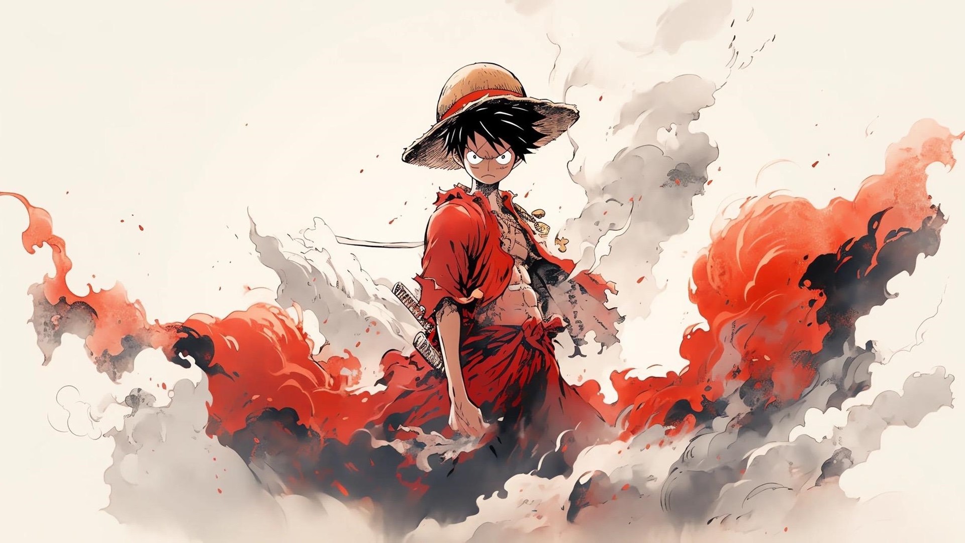 Ảnh hình nền máy tính Luffy ngầu