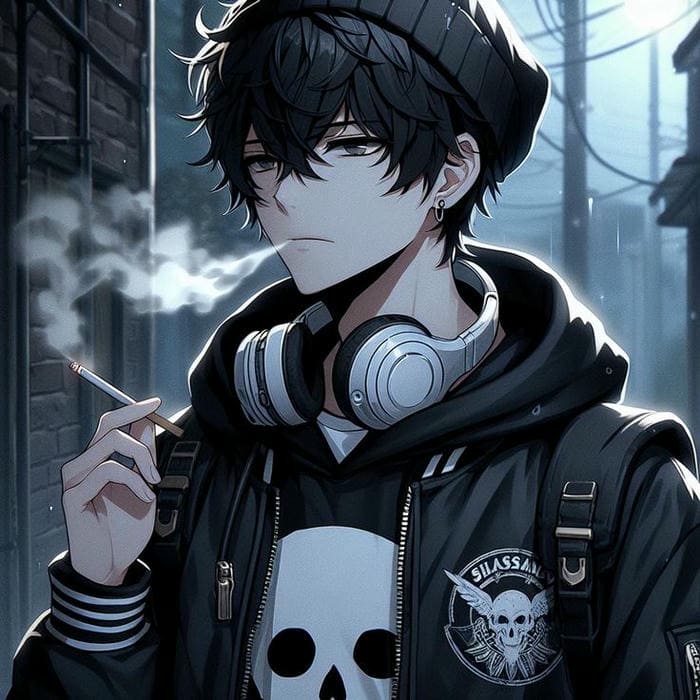 40+ Avatar sad boy đen trắng anime, sad boy hút thuốc cực slay