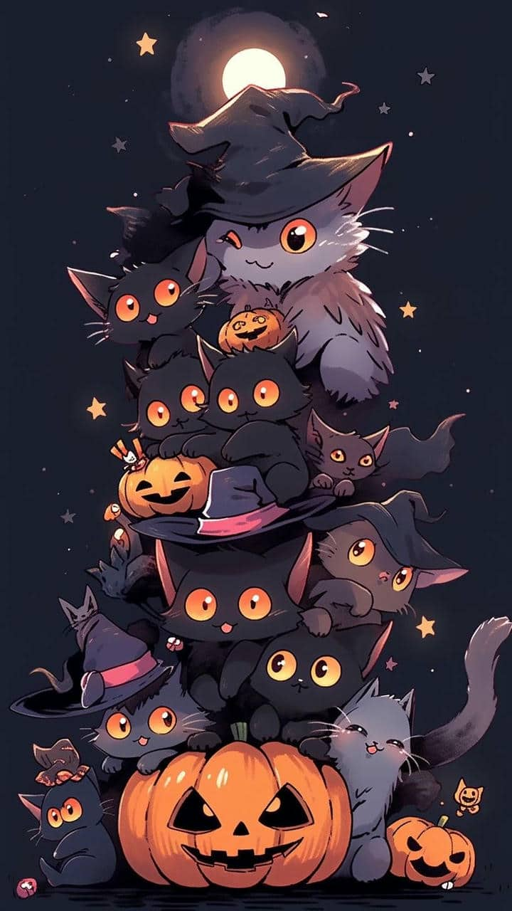 Hình nền Halloween dễ thương