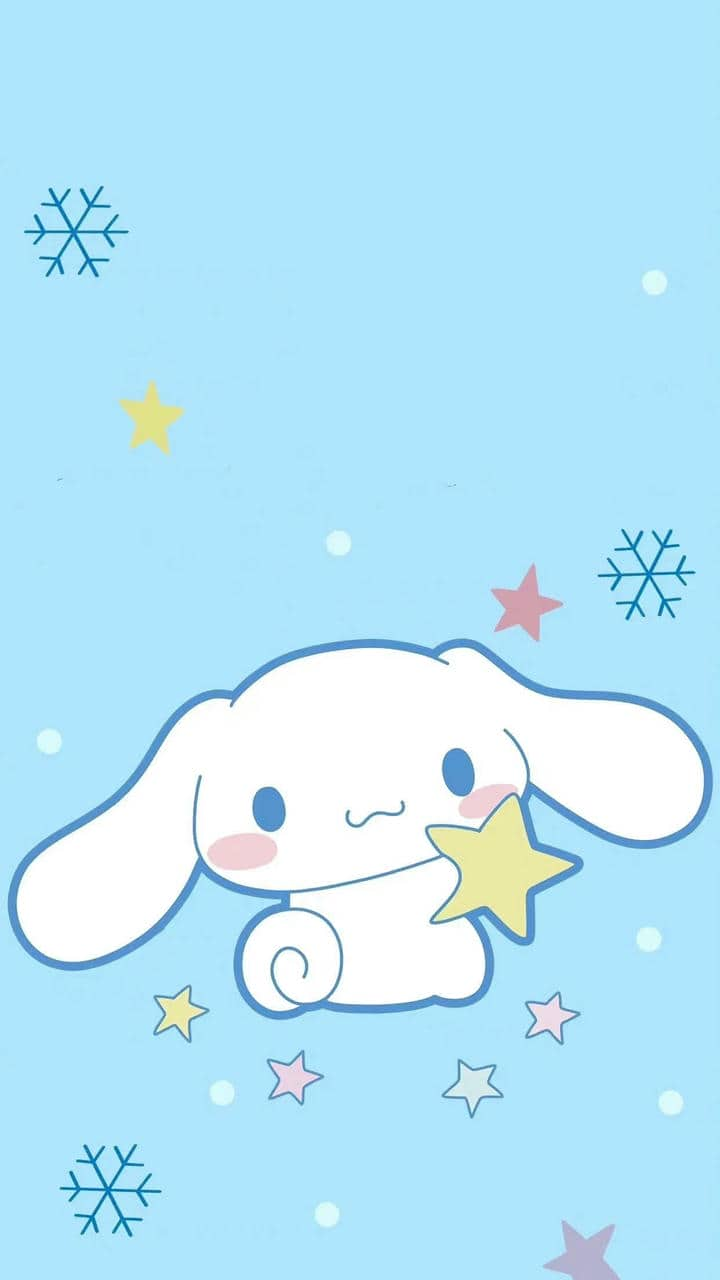 Ảnh nền màu hồng cute hình Cinnamoroll