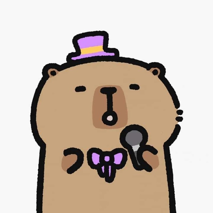 Hình ảnh Capybara avatar vô tri