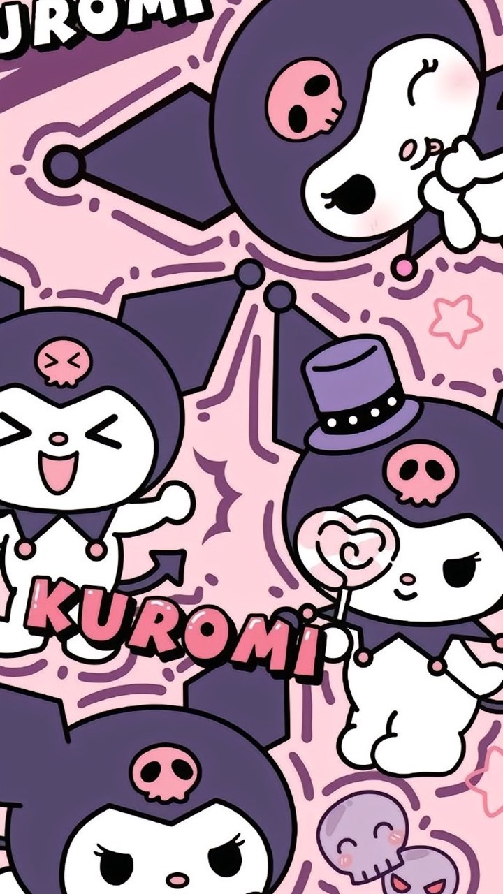 Hình nền điện thoại Kuromi cute