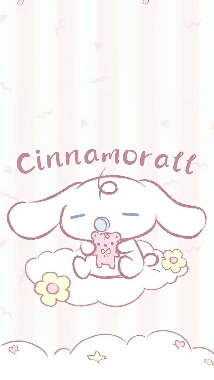 Hình nền đt Cinnamoroll màu hồng