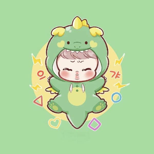 Ảnh avatar khủng long cute