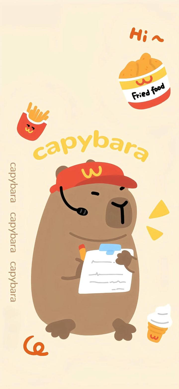 Hình nền điện thoại Capybara