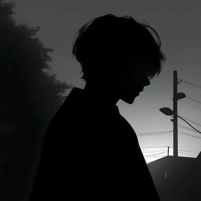 Ảnh avatar sad boy đen trắng