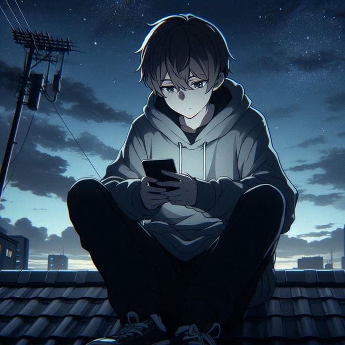 Ảnh avatar sad boy anime (2)