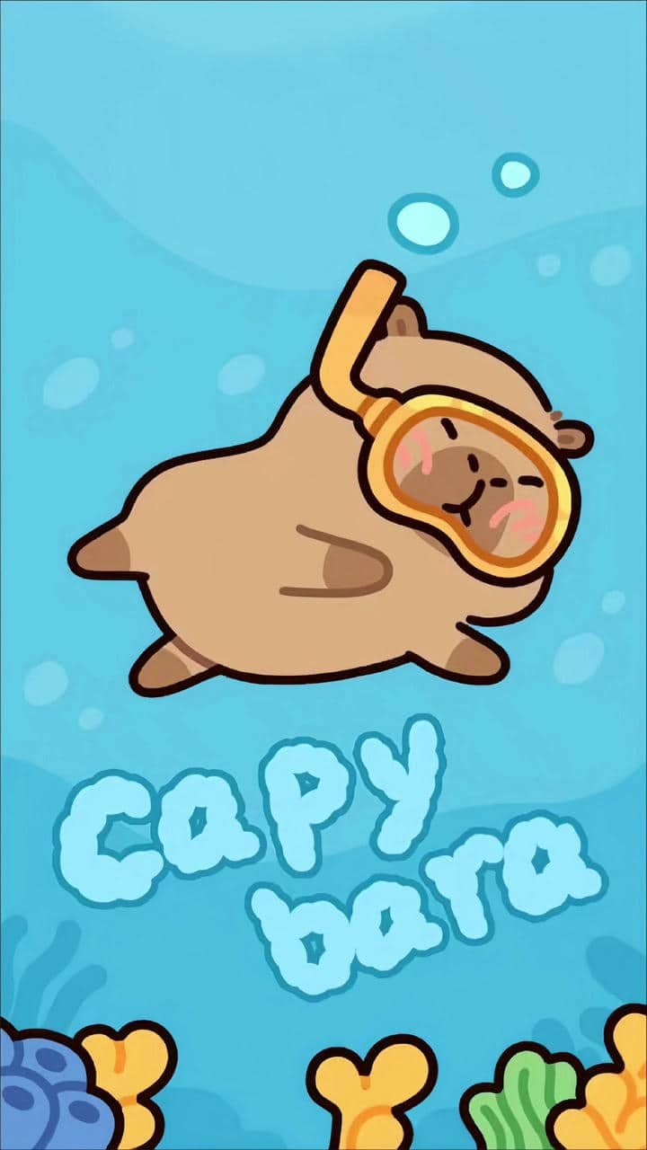 Hình nền Capybara cho máy tính