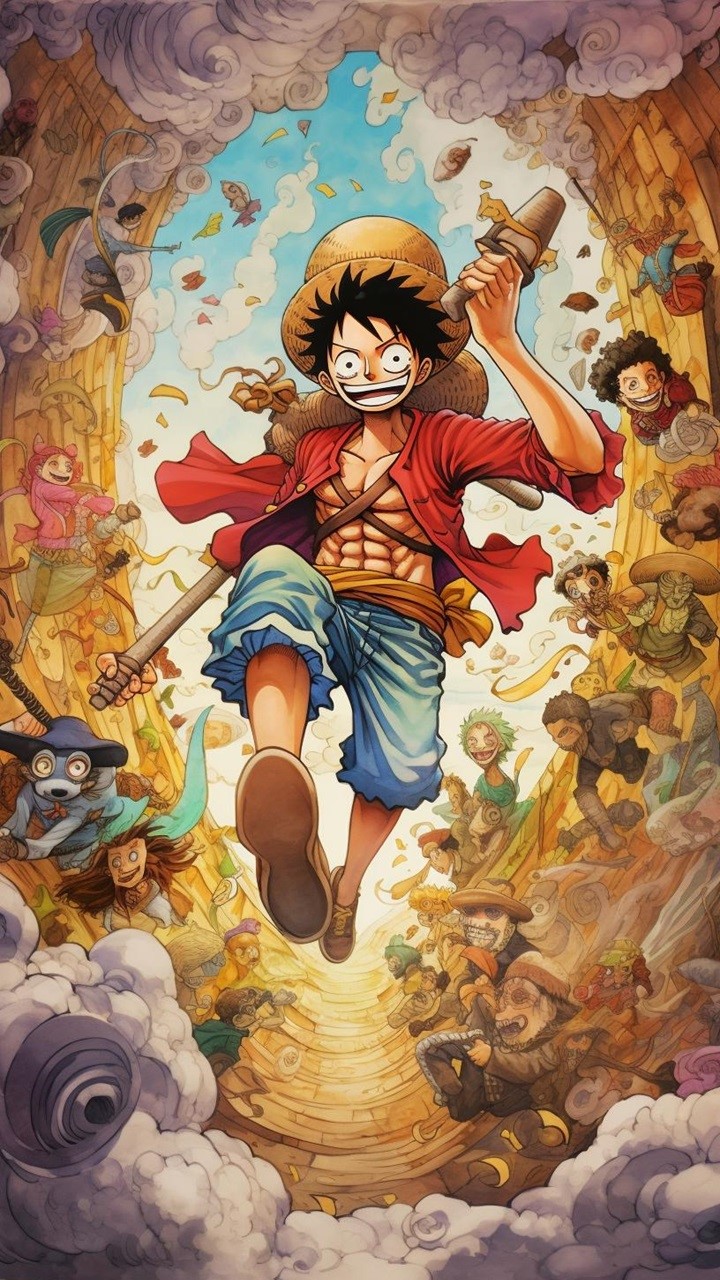 Hình nền One Piece Luffy đẹp cho điện thoại