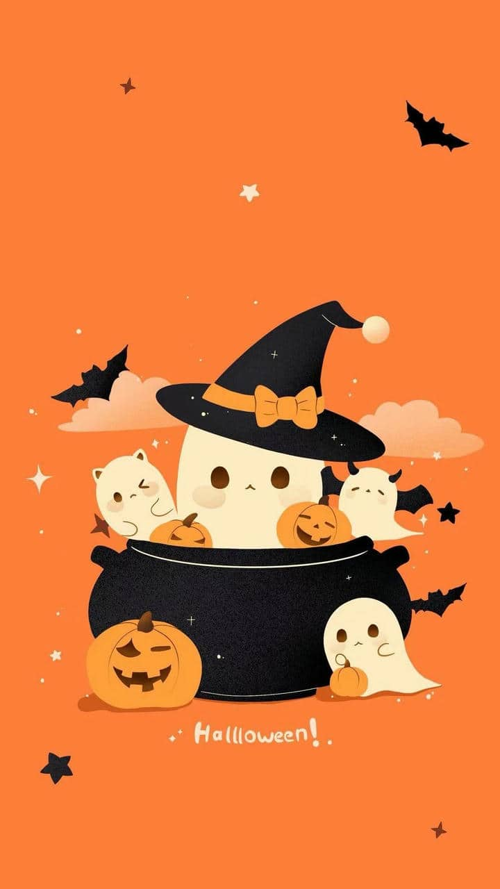 Ảnh hình nền đt cute Halloween