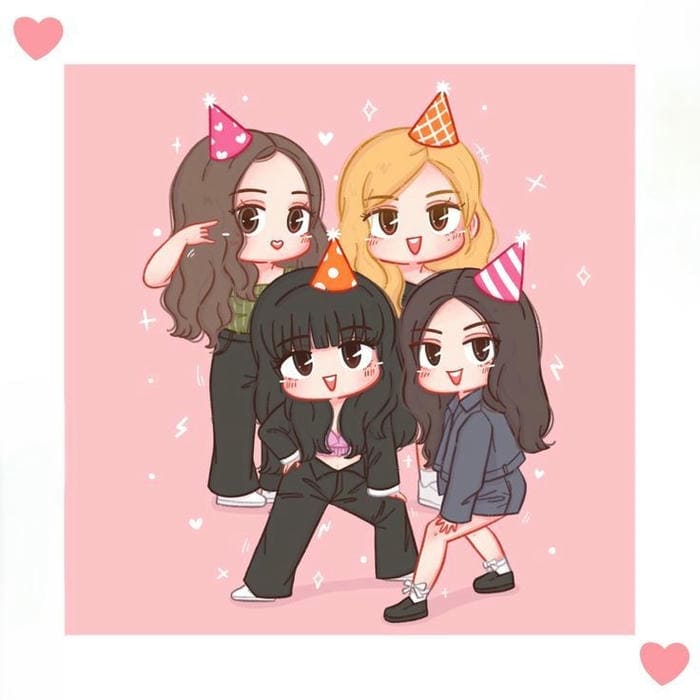 Ảnh avatar chibi Blackpink đáng yêu