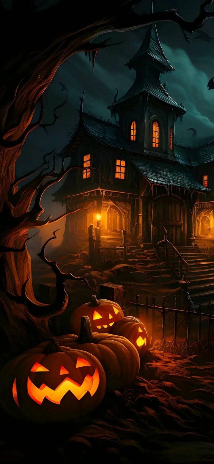 Hình nền pc Halloween cute