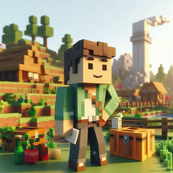 Hình ảnh avatar Minecraft cho nam