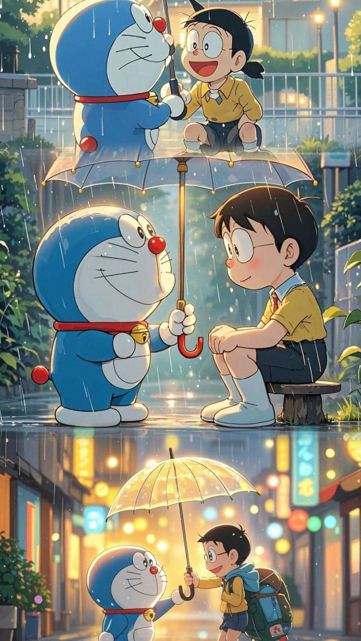 Hình nền đt Doraemon siêu đáng yêu